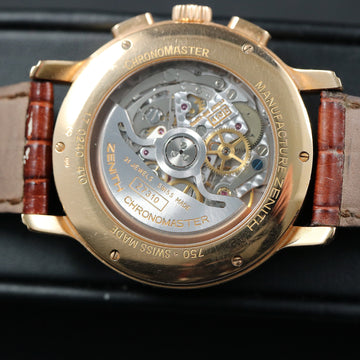 Zenith El Primero chronograph Chronometre18K rose gold chronograph with caliber 410 – Full Set