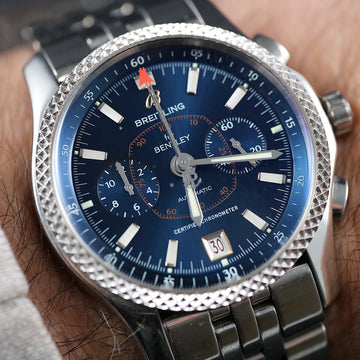 Breitling Bentley Mark VI – Ref P2636212 – Chronograph – SS and platinum 2007 - Full set