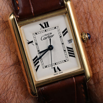 Cartier tank Must De – Ref 2413 - Gold Filled – Size XL - Quartz