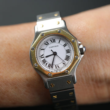 Cartier Santos Octagon Automatic in stainless steel and gold – 25mm