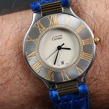 Cartier Must de Cartier 21 – Ref 9010 - SS and gold - quartz movt – 35mm - Unisex