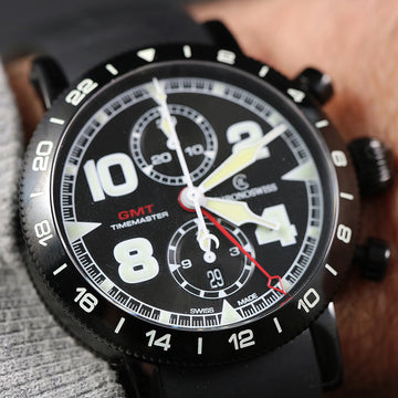 ChronoSwiss TimeMaster Chrono GMT – Ref CH7555.1 in SS with caliber C754 – FULL SET