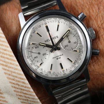 Helbros Invicible Chronograph – Valjoux 7733 - SS – 35mm - Serviced
