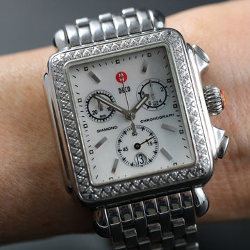 Michele Deco Diamond Chronograph – MW06A01 – MOP - SS - Quartz - Serviced