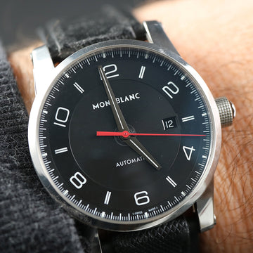 Montblanc Timewalker 7285 automatic in stainless steel – Full Set