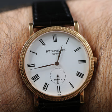 Patek Philippe Calatrava 5119R-001 in 18K RG with Tiffany dial - Cal 215 – Full set