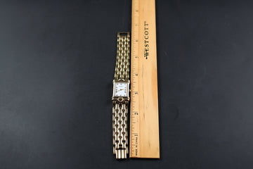 Raymond Weil tank with ref 5857 – 18K YG Electroplated - Quartz movt - Serviced