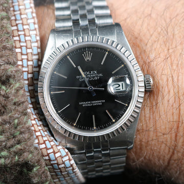 Rolex Oyster Perpetual Datejust 16030 with black dial – SS – Cal 3035 – 1982 - Serviced
