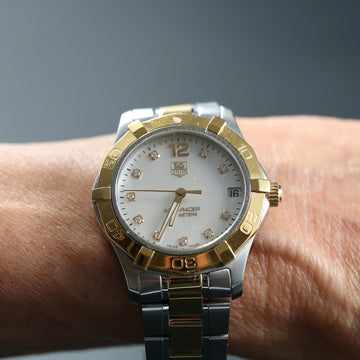 Tag Heuer Aquaracer WAF1320 – MOP dial with diamonds – Full Set