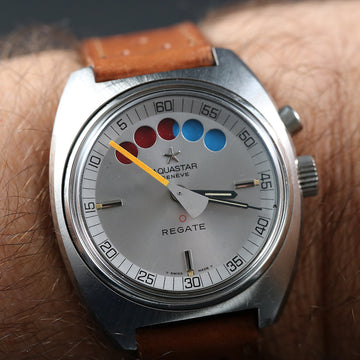 Aquastar Regate Lemania Cal 1345 chronograph – 1970’s