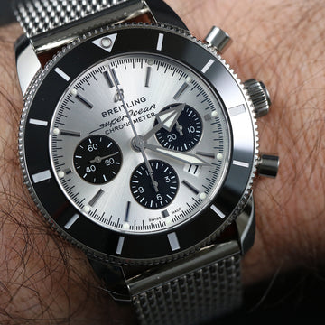 Breitling Superocean Heritage 44 Chronograph – Ref AB0162 – SS – Cal B01– Full Set – Warranty until 2030