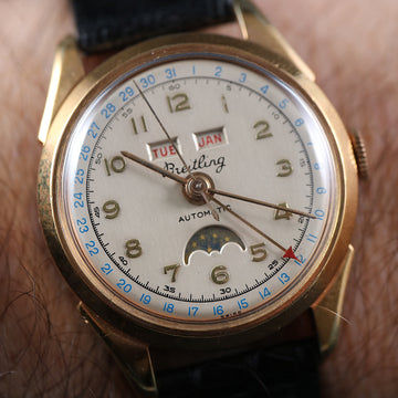 Breitling Datora Triple Calendar – Moonphase – 35mm – SS and Gold – Automatic Movt