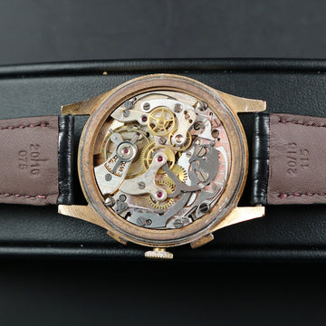 Chronographe Suisse in 18K yellow gold -37mm - Landeron 248