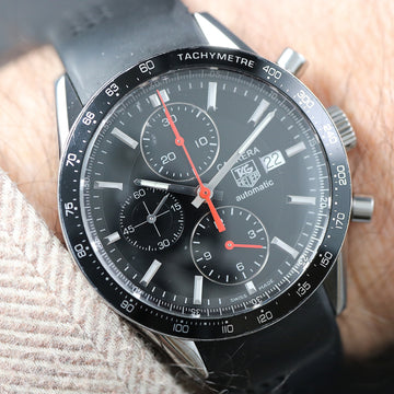 Tag Heuer Carrera Chronograph CV2014-1 Cal 16 in stainless steel – Full Set