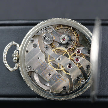 Longines – 14 white gold filled – Cal 17.89 ABC – 44mm -1925