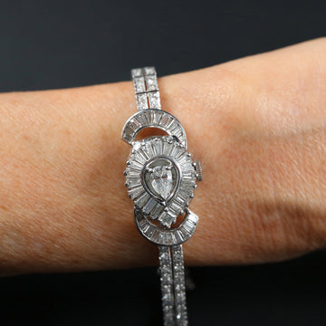Longines Secret Cocktail watch Art Deco – Platinum and diamonds