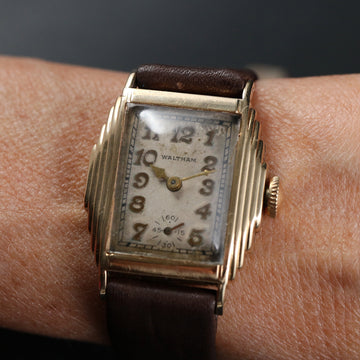 Waltham Art Deco – 14K YG – Manual Winding – 1879 - Serviced