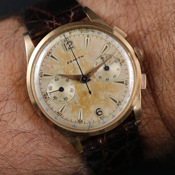 Zenith Chronograph – 18K YG – Caliber 156 – 37.50mm - Serviced