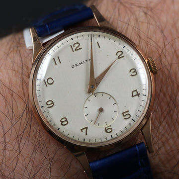 Zenith 18K rose gold with caliber 106 – 33mm – Serviced