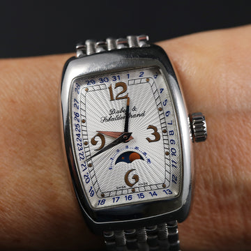 Lady Star LE 223/350 Dubey & Schaldenbrand in stainless steel with moon phase and calendar - Serviced