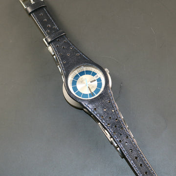 Omega Geneve Dynamic - Cal 565 - SS – 1970 – 41mm – with original bracelet and blue strap – Serviced