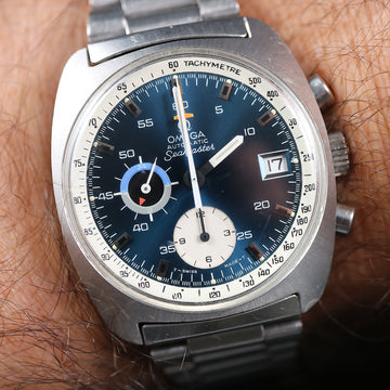 Omega Seamaster automatic chronograph reference 176.007 from 1972 with caliber 1040