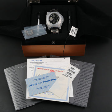 Panerai Luminor GMT – PAM 00161 – 2011 – Black dial – M194/300 - Titanium – Full Set