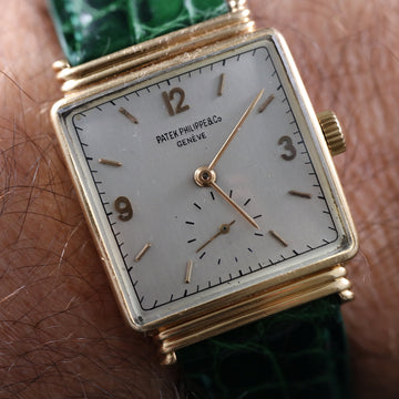 Patek Philippe Square with ribbed hooded lugs – Ref 1575 – 18K yellow gold – Cal 10-110 – 1940’s - Serviced