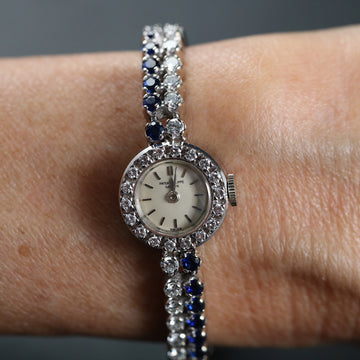 Patek Philippe Cocktail watch with diamond and sapphire – 18K WG – Cal 13.5-320 – 1960’s