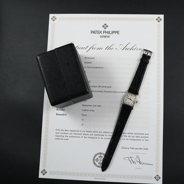 Patek Philippe Tonneau – 18K WG – Cal 9 – 1924 - Full Set - Serviced