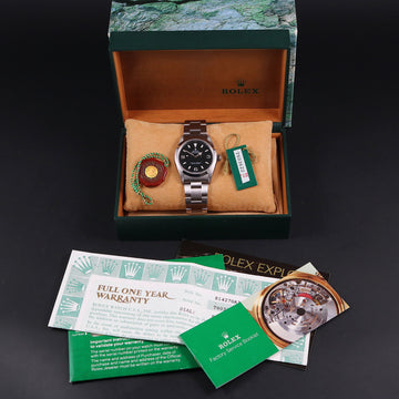 Rolex Oyster Perpetual Explorer with ref 14270 in SS from 1996 – Full Set – 1 owner