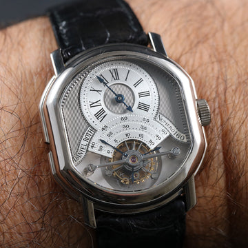 Daniel Roth Tourbillon Double Face with Ref C187 in white gold – Full Set