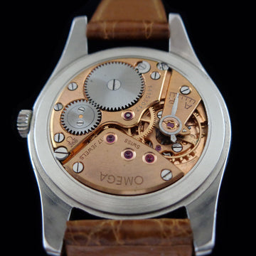 Omega jumbo 38.5mm dial in stainless steel from 1954