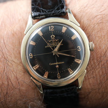 Omega Constellation Pie Pan automatic chronometre in SS and gold with Cal. 354 from 1954 - Serviced.