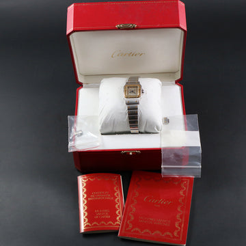 Cartier Santos Galbee with ref 1567 two tone – quartz – Bronze gray dial – 1994 – Full Set