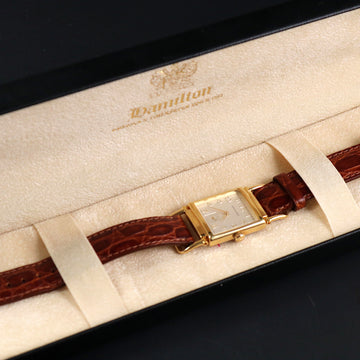 Hamilton tank NOS – Ref 6272 - Gold filled – Quartz – 1990’s