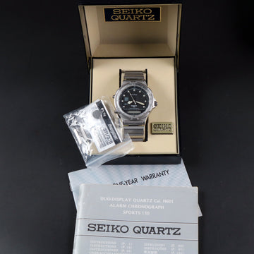 Seiko Sport 150 – Ref H601-8029 Chronograph – Quartz – 1987 - Full Set