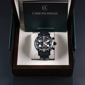 ChronoSwiss TimeMaster Chrono GMT – Ref CH7555.1 in SS with caliber C754 – FULL SET