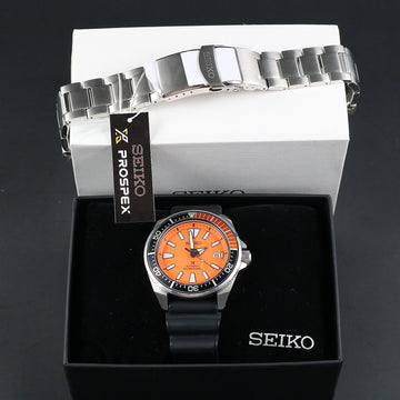 Seiko Prospex Diver Samurai – Ref SRPB97 – Orange dial – Cal 4R35 – Full Set