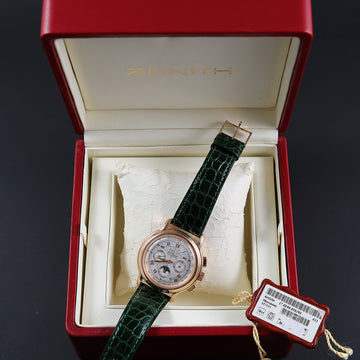 Zenith El Primero chronograph Chronometre18K rose gold chronograph with caliber 410 – Full Set