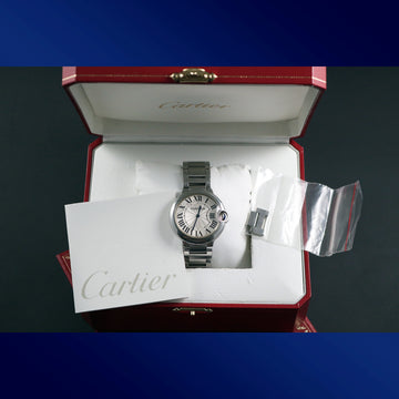 Cartier Ballon Bleu with ref 3005 – W69011Z4 Stainless Steel – Full set