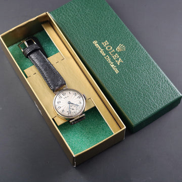 Rolex Sterling silver Rebberg – 0.925 Silver – Silver Sunburst dial – Unicorn mvt - 1920’s
