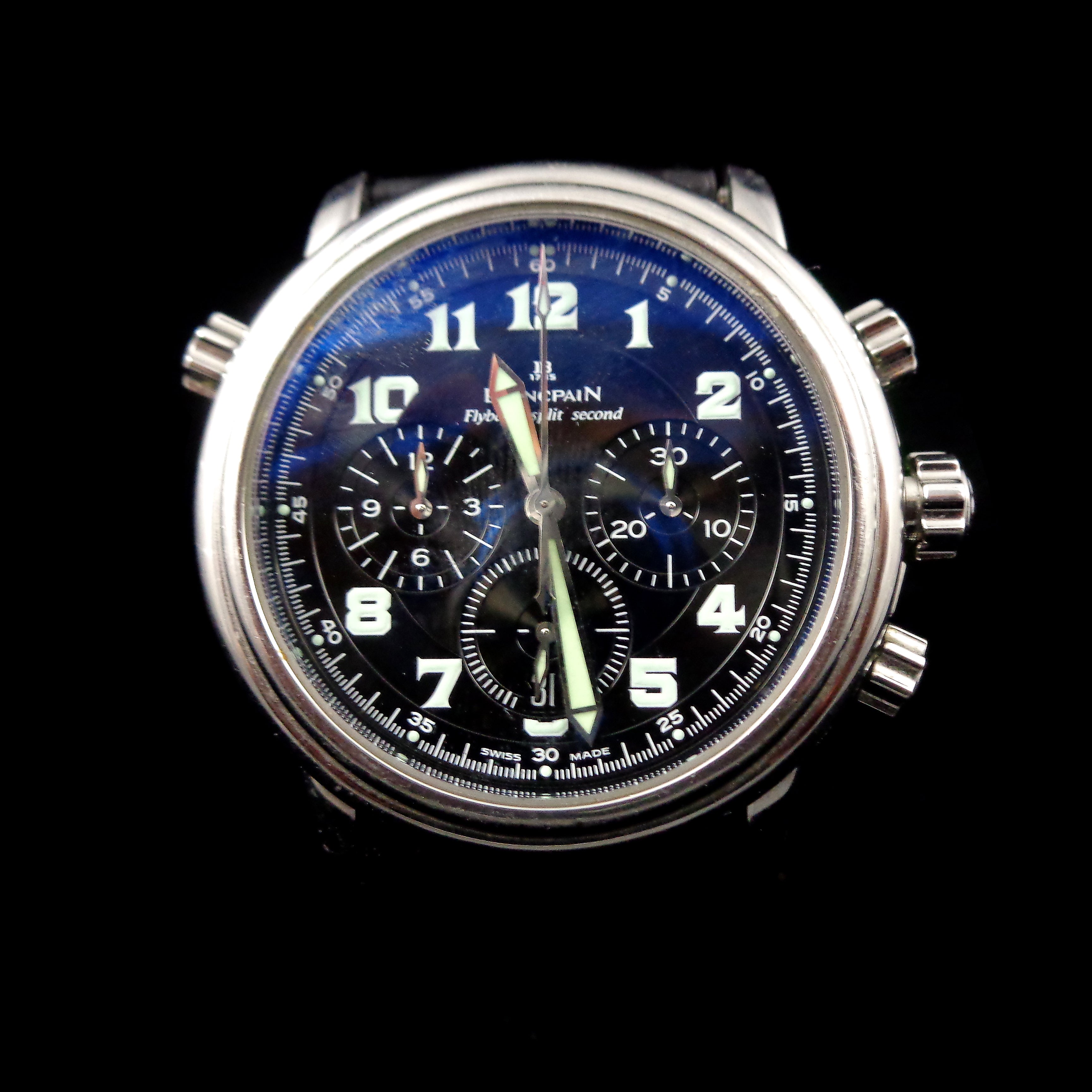 BLANCPAIN Flyback クロノグラフ腕時計 Blancpain Leman Flyback chronograph Split Second with ref 2086 in