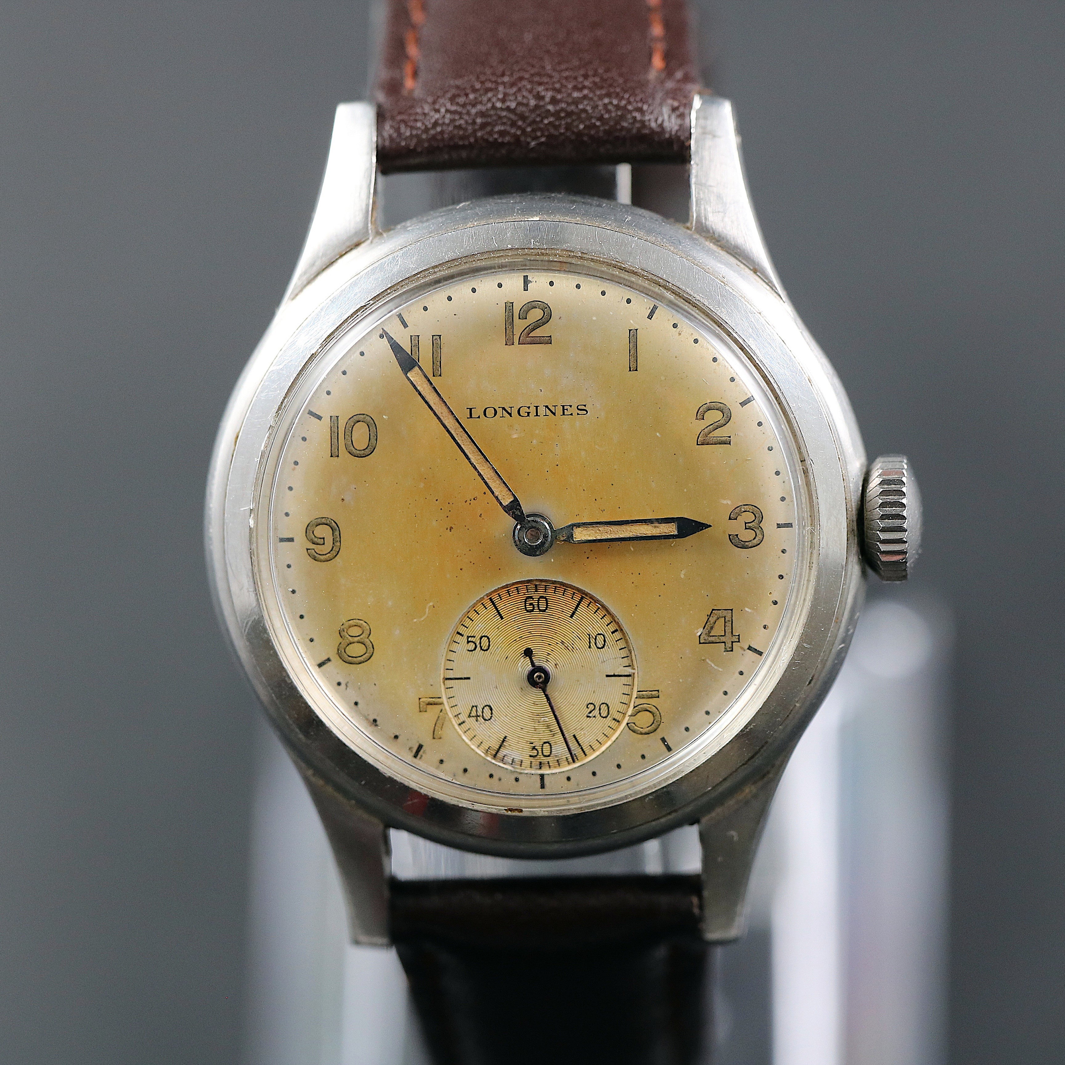 Longines Military watch from 1946 with movement 12.68Z in