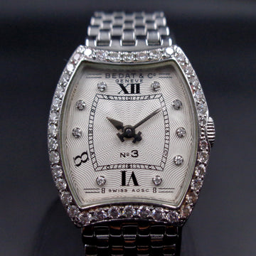 Bedat 3 with ref 304 in SS with diamond bezel in stainless steel