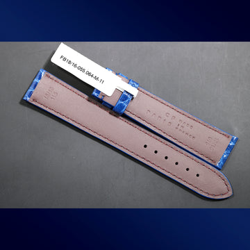 Camille Fournet brand-new Navy alligator strap made in France