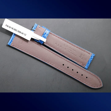 Camille Fournet brand-new blue lizard strap made in France