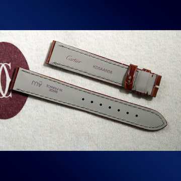 Cartier brand-new brown alligator “Made in France” AUJ -KD5AAN58 strap