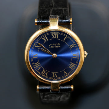Cartier Must de Vendome ref 17 in silver and gold with quartz movt