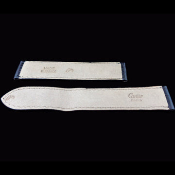Cartier black crocodile “Cartier Paris” strap made in France